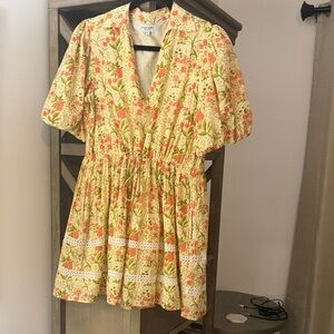 Floral V-Neck Casual Dress